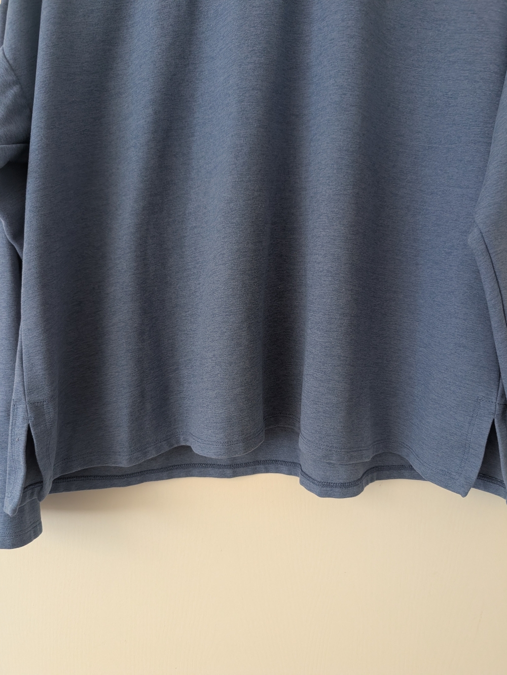 Eileen Fisher Womens Small Blue Long Sleeve Shirt Basic Lounge Athleisure Casual - Picture 2 of 6
